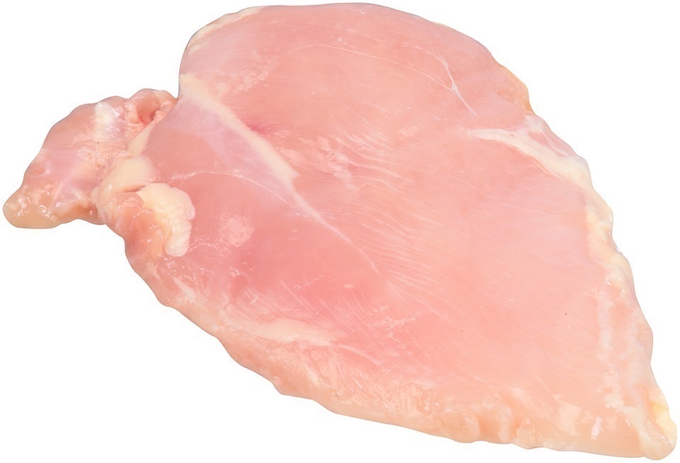 Raw Boneless Skinless Chicken Breast Portions split blast frozen (random  size) packed 4/10 lb. poly bags. - Koch Foods